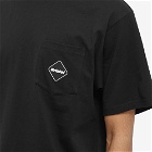 F.C. Real Bristol Men's FC Real Bristol Logo Pocket T-Shirt in Black
