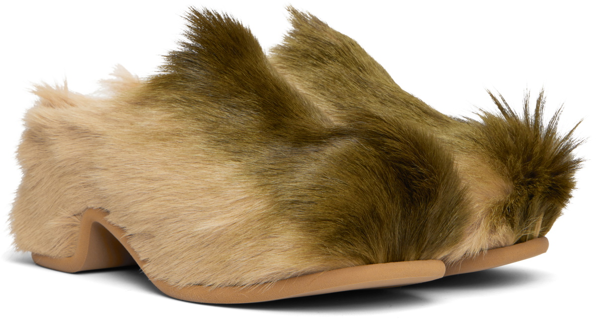 Dries Van Noten Khaki Platform Clogs