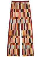 Alemais Majorelle Printed Linen and Silk-blend Trousers Multicoloured