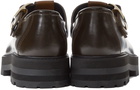 Ernest W. Baker Brown Platform Monkstraps