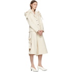 Roberts | Wood Off-White Twill Removable Sleeves Blazer
