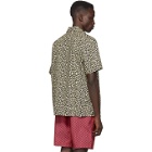 Solid and Striped Beige Leopard The Cabana Shirt