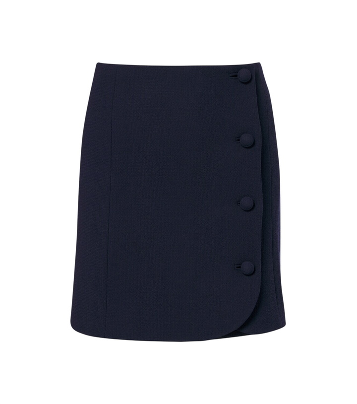 Photo: Valentino Virgin wool crêpe miniskirt