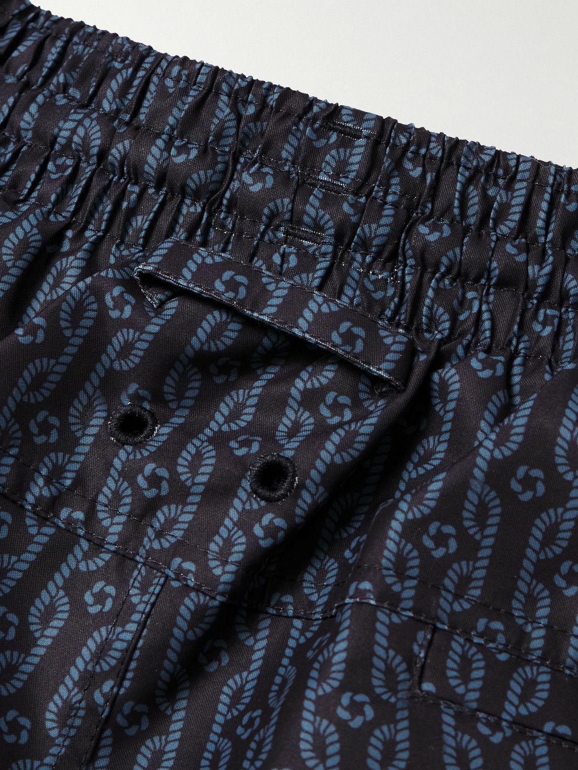 Derek Rose - Tropez Straight-Leg Mid-Length Printed Swim Shorts - Blue