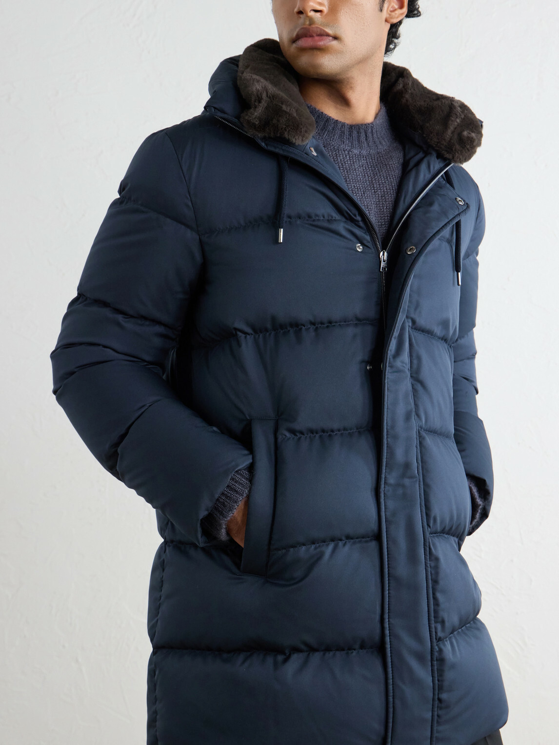 Herno - Arendelle Quilted Shell Hooded Down Jacket - Blue