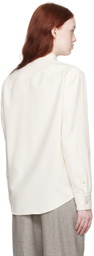 ZEGNA Off-White Press-Stud Shirt