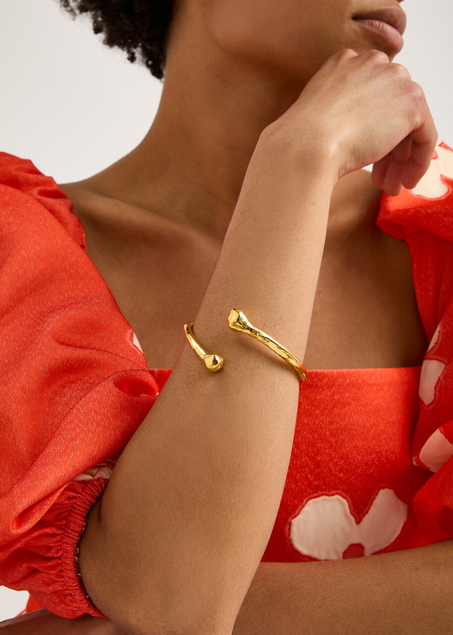 Alighieri The Bones Of Rebirth 24kt Gold-plated Cuff