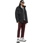 Thom Browne Burgundy Mid Rise Slim Fit Side Vent Trousers