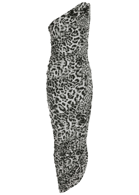 Photo: Norma Kamali Diana Leopard-print Stretch-jersey Maxi Dress