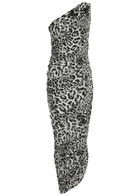 Norma Kamali Diana Leopard-print Stretch-jersey Maxi Dress