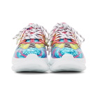 Versace Multicolor Brocade Chain Reaction Sneakers