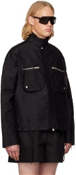 ADYAR SSENSE Exclusive Black Paneled Jacket
