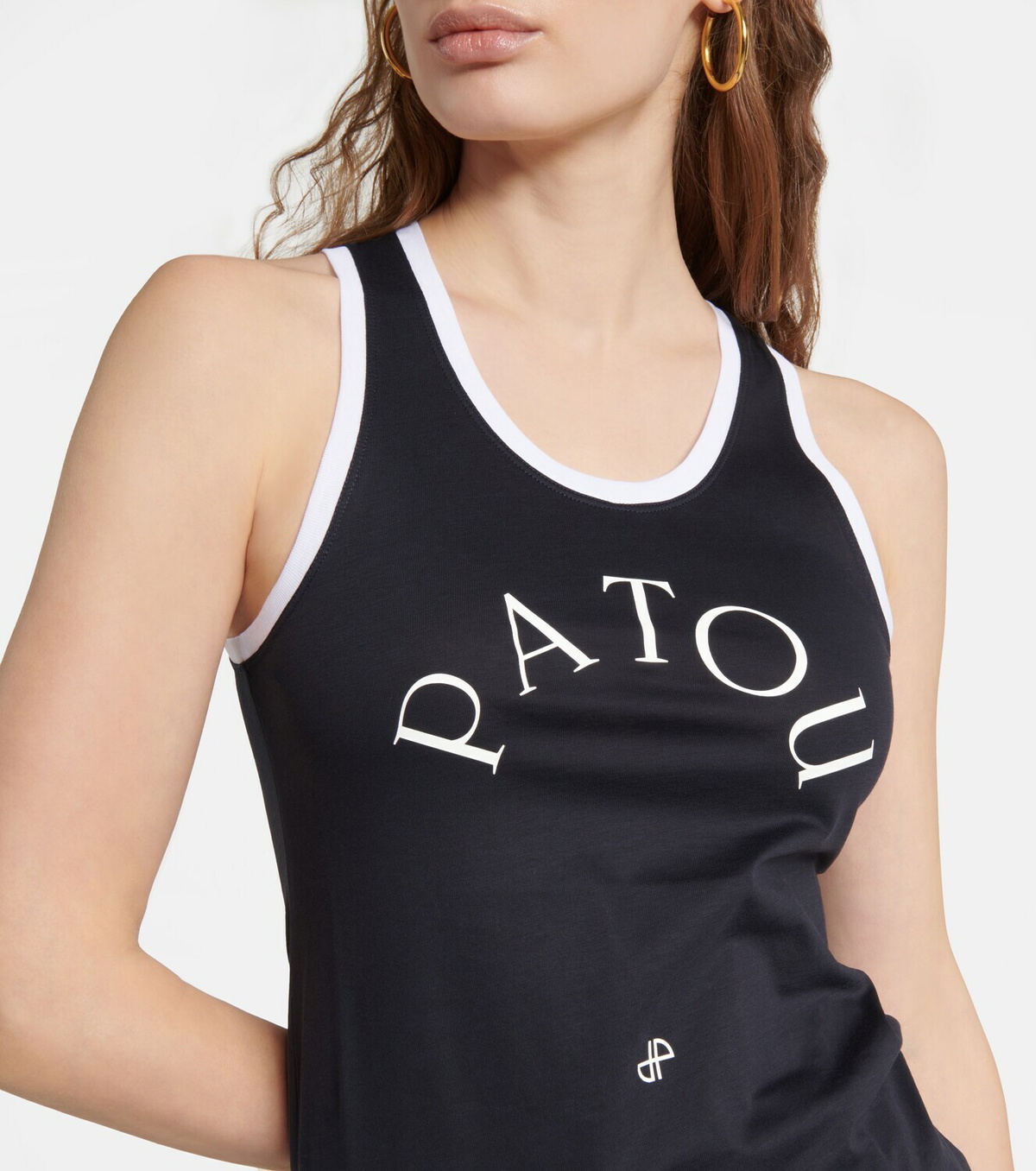 Patou Logo cotton tank top