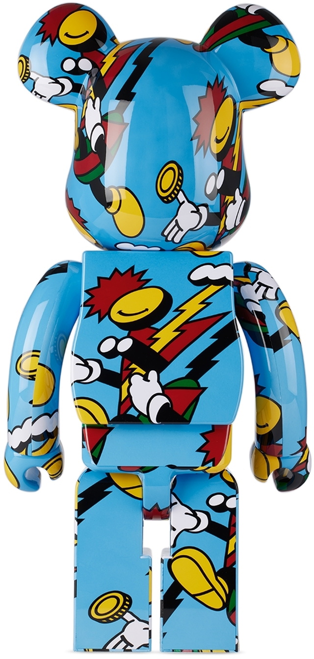 MEDICOM TOY Blue GRAFFLEX Lucky You 1000% Bearbrick