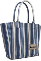 Isabel Marant Navy & White Small Yenky Tote