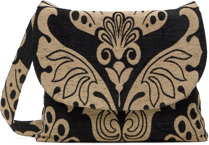 Photo: Anna Sui Black & Beige Beardsley Tapestry Bag