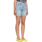 ANINE BING Blue Delaney Denim Shorts
