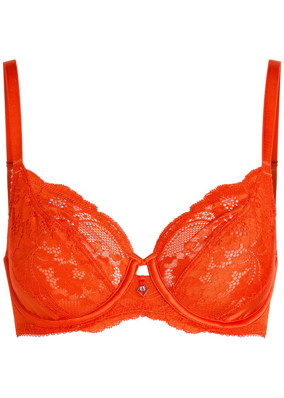 Photo: Wacoal Natsuki Lace Underwired bra Red