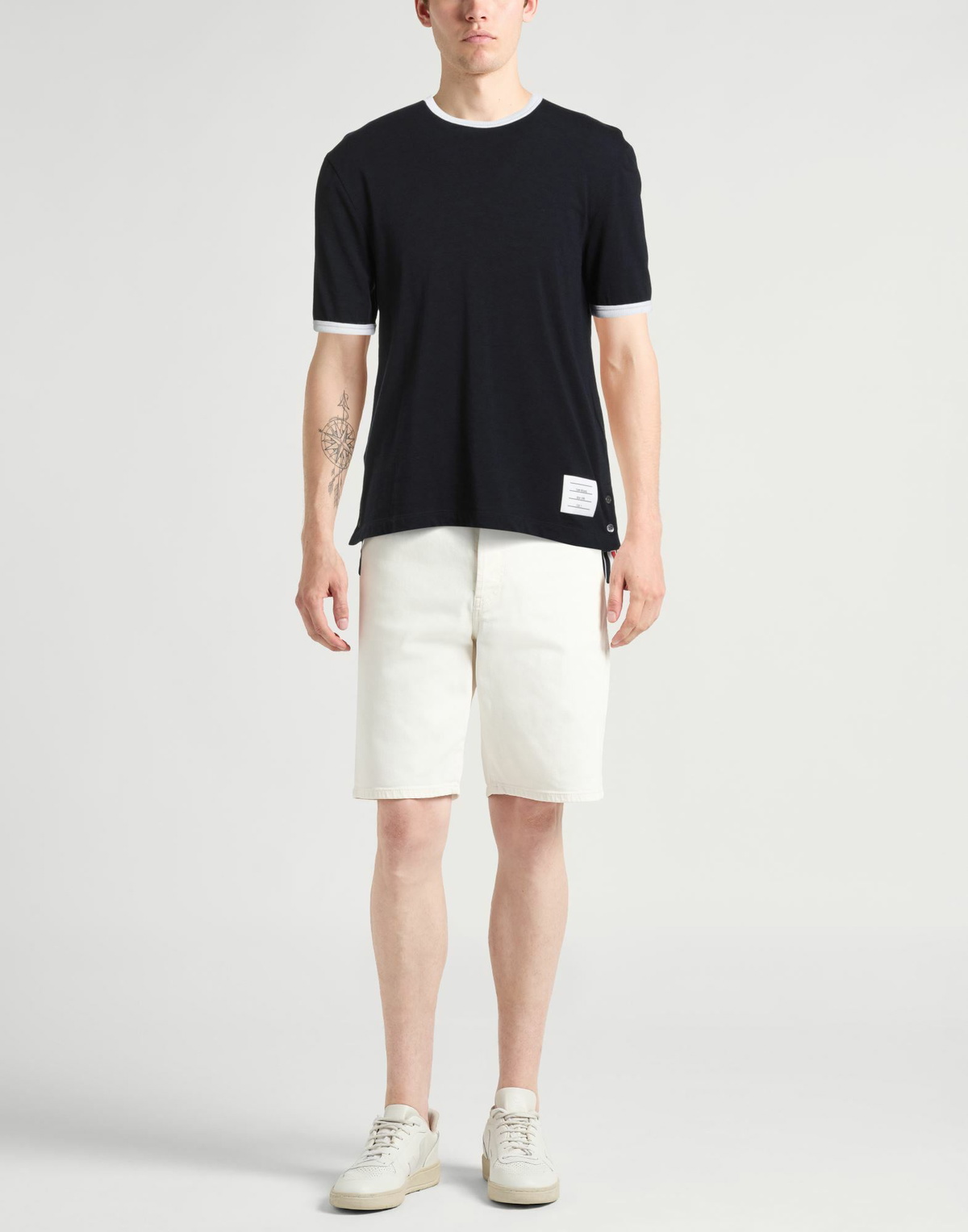 Thom Browne Mens T-shirt in Midnight blue