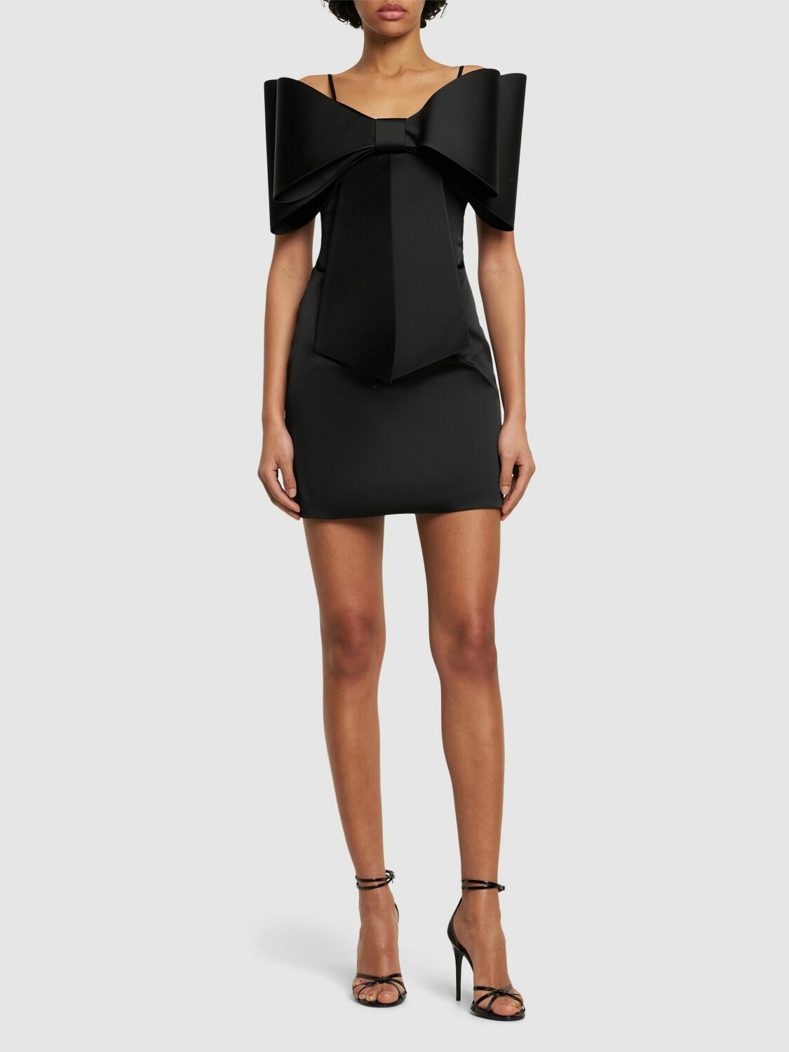 MACH & MACH - Le Cadeau Bow Organza Mini Dress