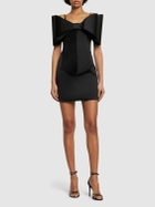 MACH & MACH - Le Cadeau Bow Organza Mini Dress
