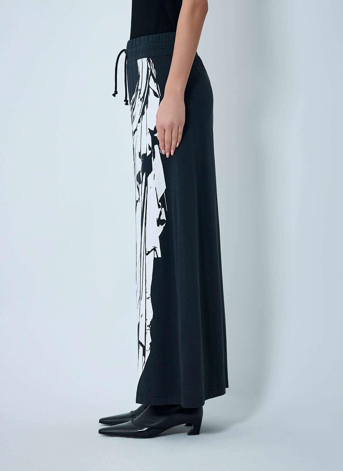 VAQUERA Printed Jersey Maxi Skirt