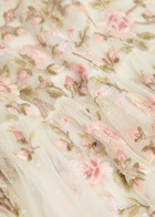 Needle & Thread Eden Rose Floral-embroidered Tulle Midi Skirt White