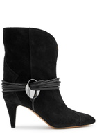 Isabel Marant étoile Dytho 70 Suede Ankle Boots Black