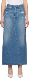 Levi's Blue Icon Denim Maxi Skirt