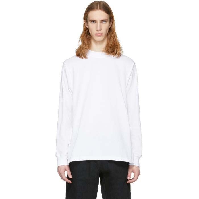 Photo: paa White Long Sleeve Piqué T-Shirt 