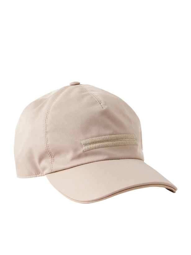 Photo: Zegna - Logo-Embellished Twill Baseball Cap - Neutrals
