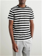 Ralph Lauren Purple label - Striped Cotton-Jersey T-Shirt - White