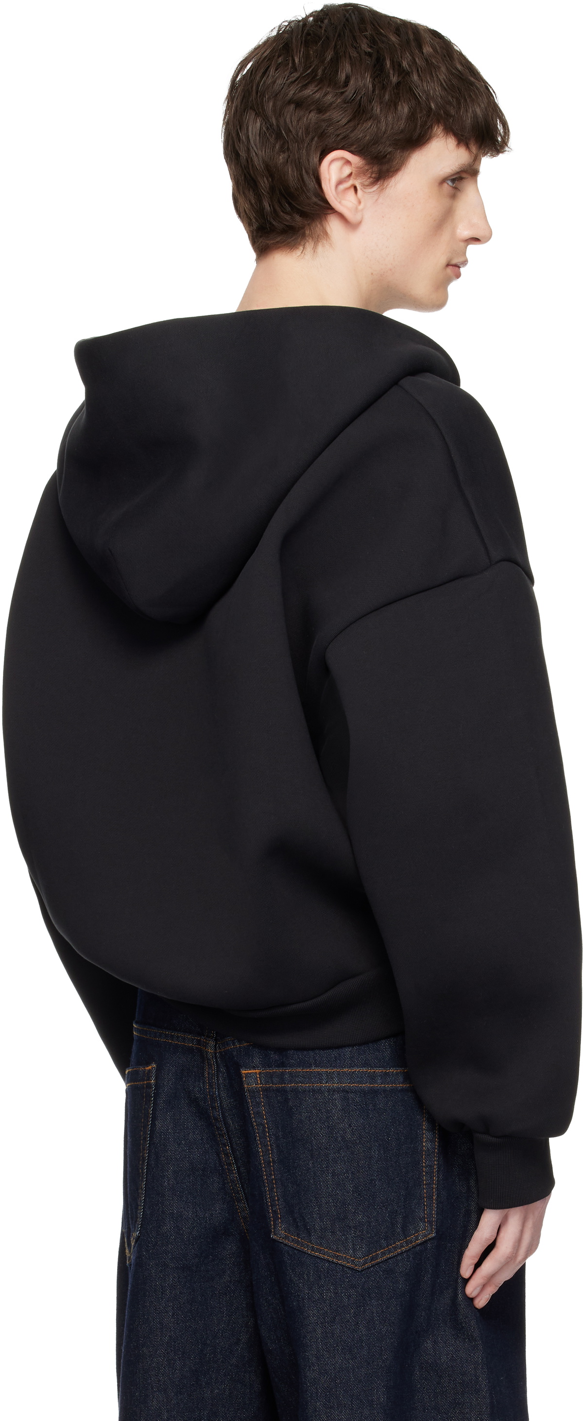 Seventh Black V2 Zipped Hoodie