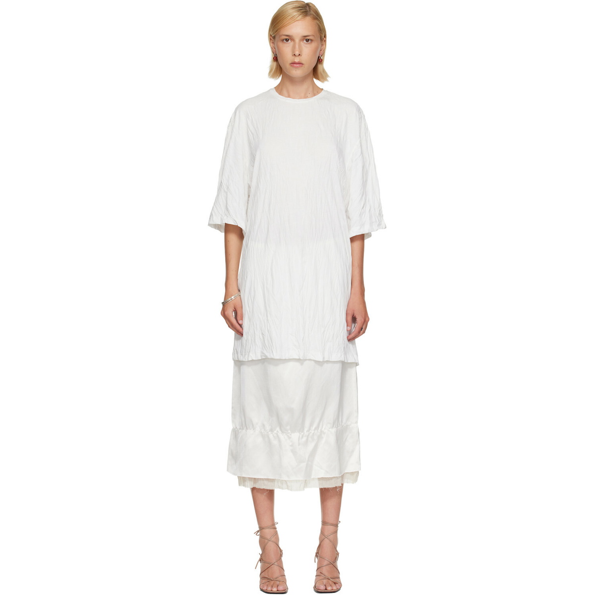 TOTEME White Relaxed Tee Minidress