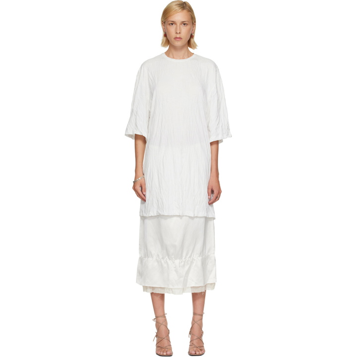 Photo: TOTEME White Relaxed Tee Minidress