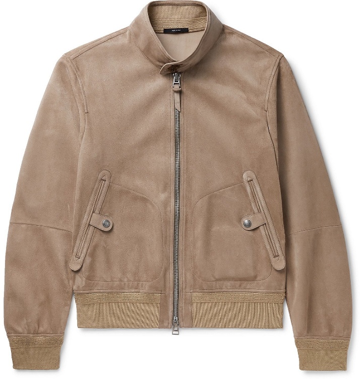 Photo: TOM FORD - Suede Bomber Jacket - Unknown