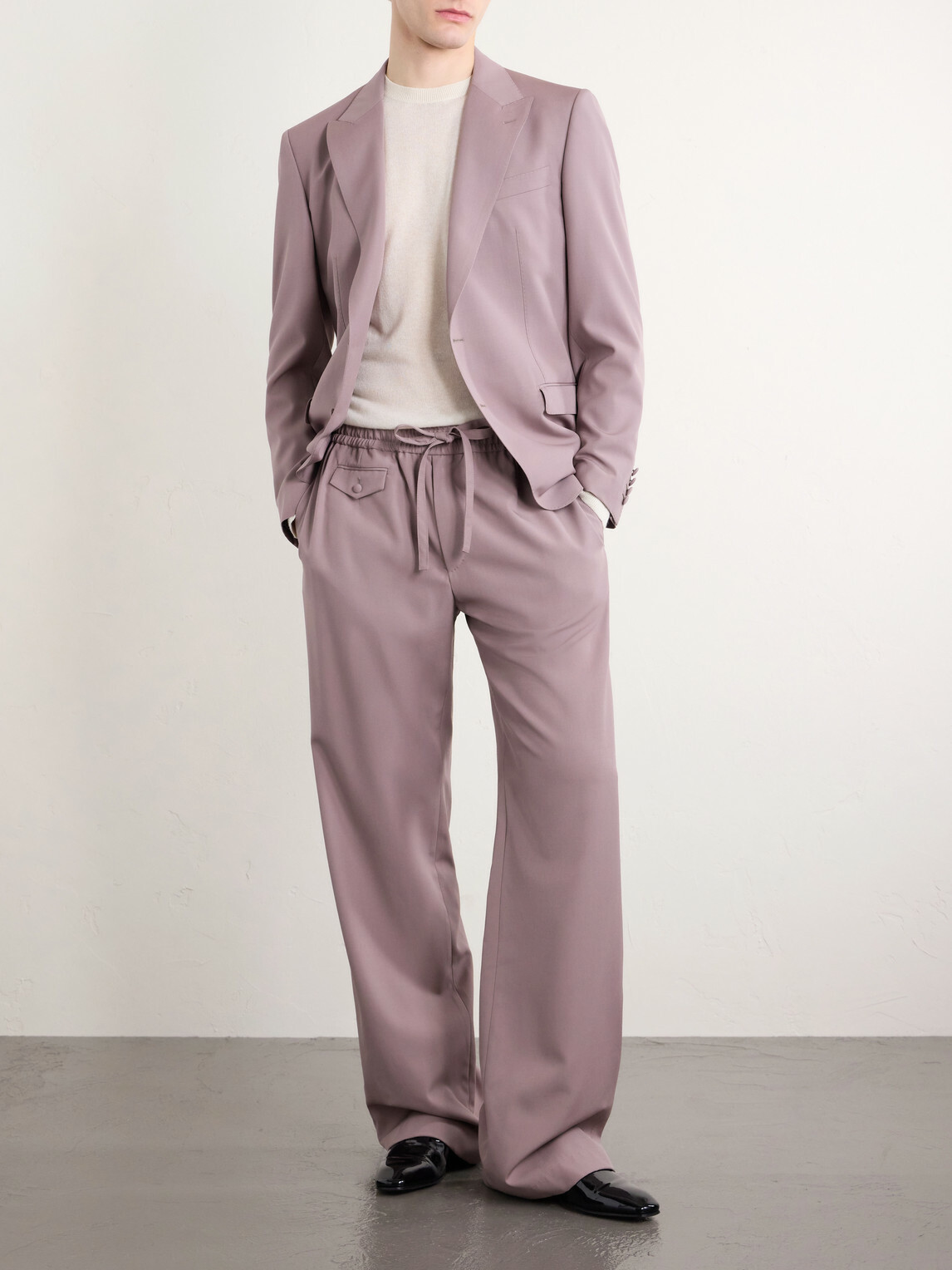 Dolce&Gabbana - Straight-Leg Virgin Wool Drawstring Suit Trousers - Brown