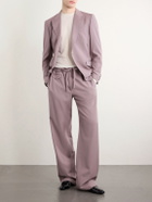 Dolce&Gabbana - Straight-Leg Virgin Wool Drawstring Suit Trousers - Brown