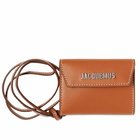 Jacquemus Men's Le Porte Neck Pouch in Light Brown 