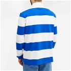 Polo Ralph Lauren Men's Stripe Rugby Shirt in Cruise Royal/White