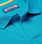 Vilebrequin - Palatin Contrast-Tipped Cotton-Piqué Polo Shirt - Men - Blue