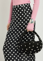 Khaite Winton Polka-dot Silk Midi Skirt Black And White
