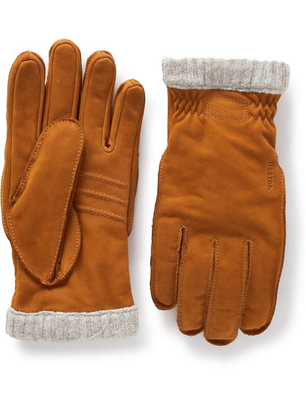 Photo: Hestra - Primaloft Fleece-Lined Full-Grain Leather Gloves - Brown