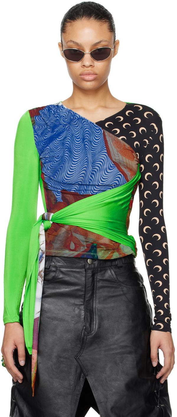 marine serre top green