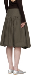 Paloma Wool Khaki Globo Midi Skirt