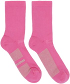 Rick Owens Pink Glitter Socks