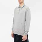 Beams Plus Men's Half Zip Crew Sweat in Grey