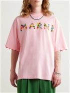 Marni - Logo-Print Cotton-Jersey T-Shirt - Pink