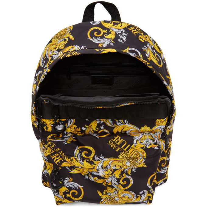 NEW Limited Edition VERSACE Backpack Travel, Work, College, Purse》BLACK/GOLD