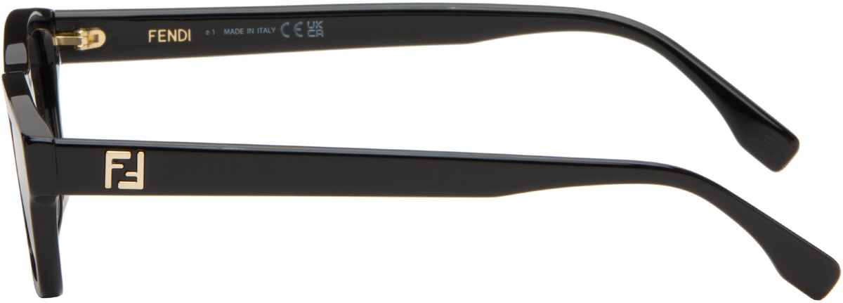 Fendi Black 'FF' Squared Sunglasses